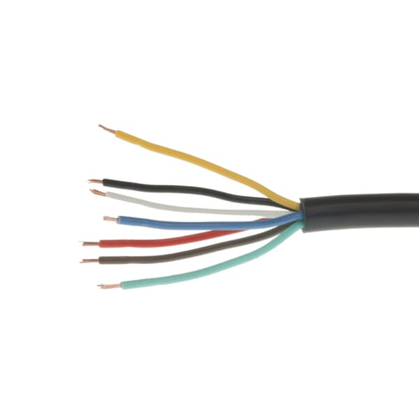 MP324 7×0.50mm2 7 Core Black Cable (Sold per Metre)