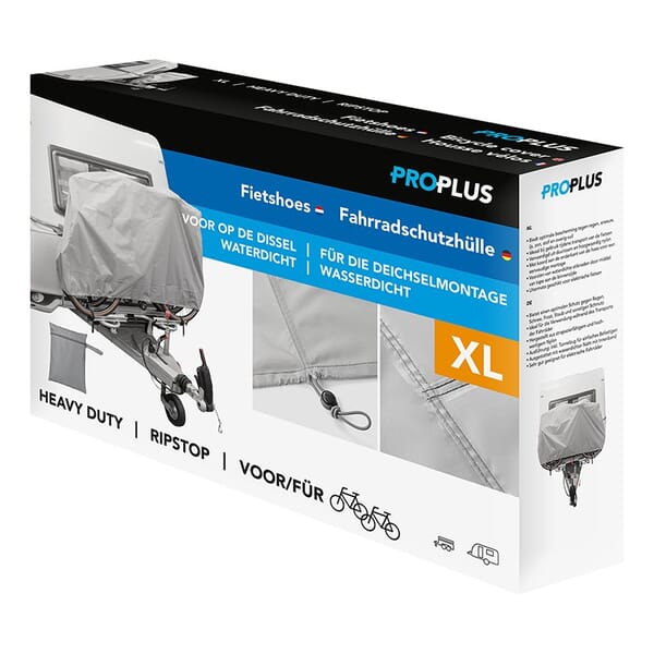 XL BICYCLE COVER FOR 2 BIKES ON DRAWBAR RACK - RIPSTOP MATERIAL