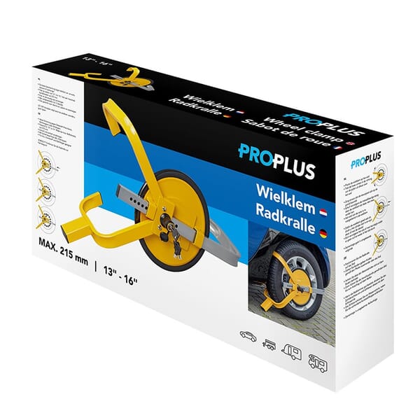 WHEEL CLAMP 13-16INCH WITH STEEL DISC