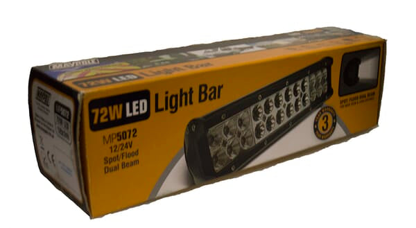 MP5072 12/24V 72W (24 x 3W) Spot/Flood Combo LED Light Bar