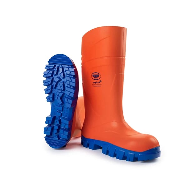 BEKINA-STEPLITEX THERMOPROTEC SAFETY WELLINGTONS - NON-METALLIC TOE CAP AND MID SOLE - ORANGE