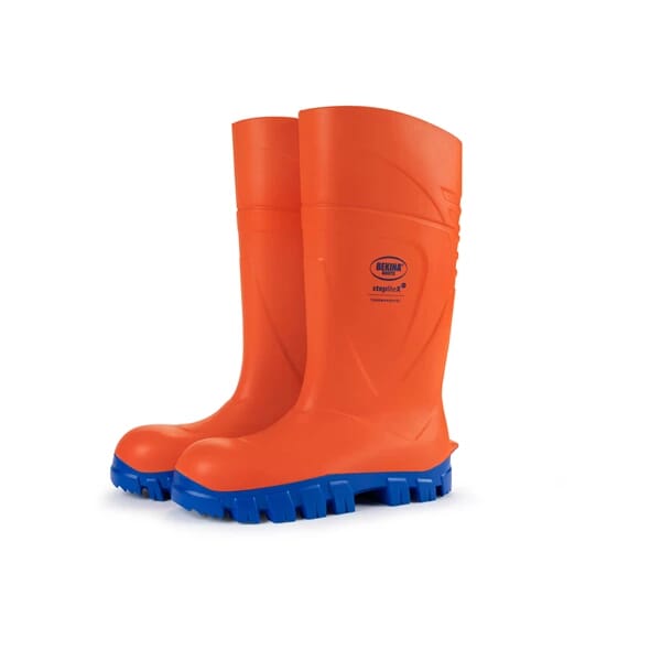 BEKINA-STEPLITEX THERMOPROTEC SAFETY WELLINGTONS - NON-METALLIC TOE CAP AND MID SOLE - ORANGE