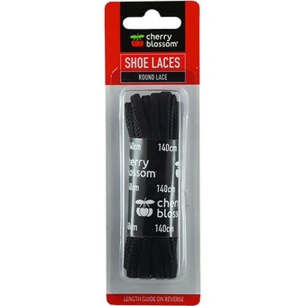 CHERRY BLOSSOM ROUND BLACK LACES