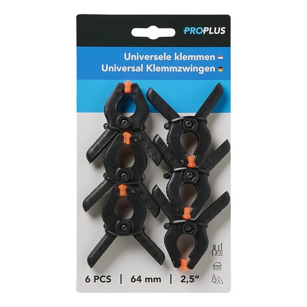 UNIVERSAL CLAMPS - 6 PIECE SET