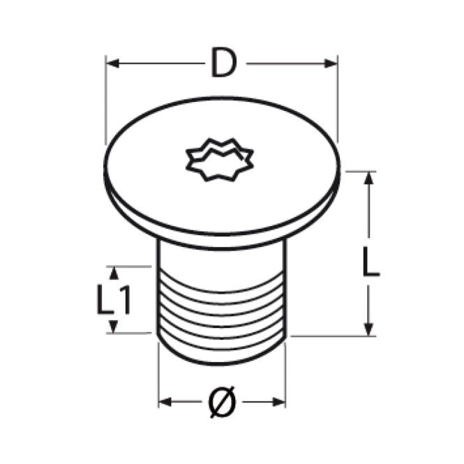 Deck Filler for use with standard winch handle - 2" Stainless Steel A4