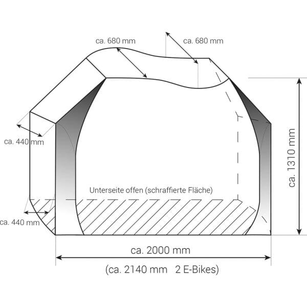 UNIVERSAL BICYCLE COVER FOR 2 BIKES