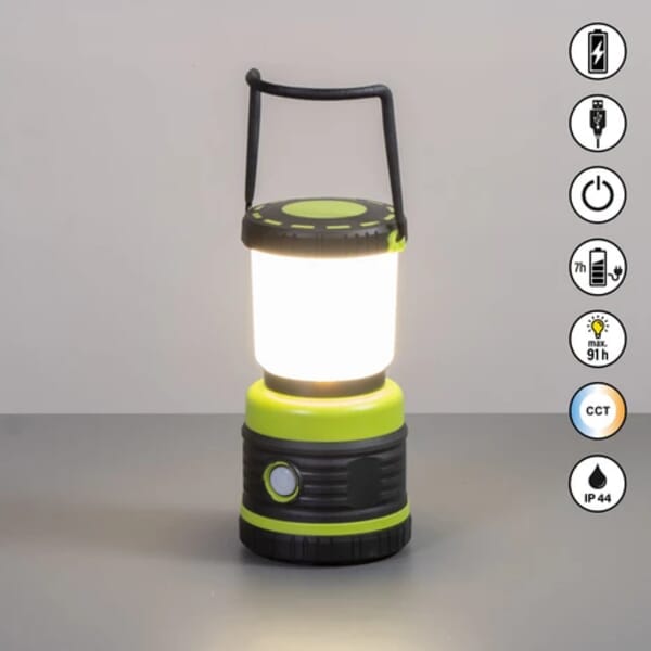 FISCHER & HONSEL MULTIGLOW RECHARGABLE LAMP WITH POWERBANK 5W