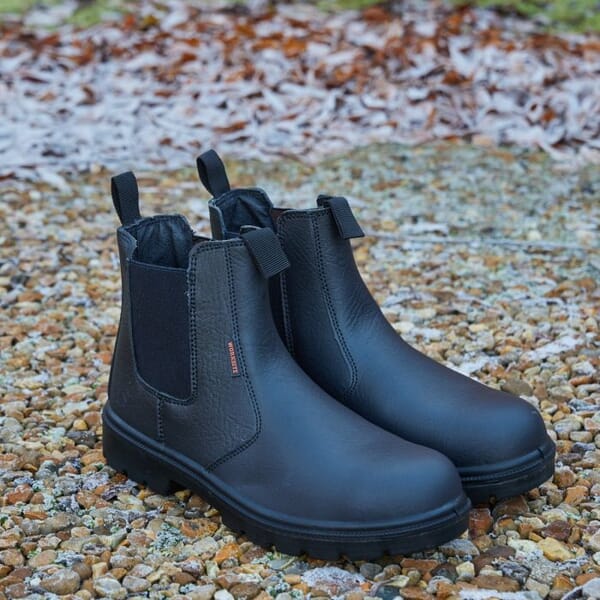 SS600 BLACK SAFETY DEALER BOOT - BLACK