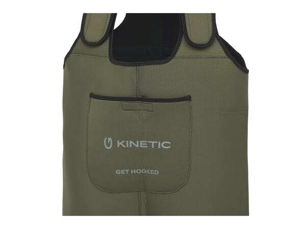KINETIC NEOGAITER CHEST-HIGH WADERS - NEOPRENE - BOOTFOOT- CLEATED SOLE