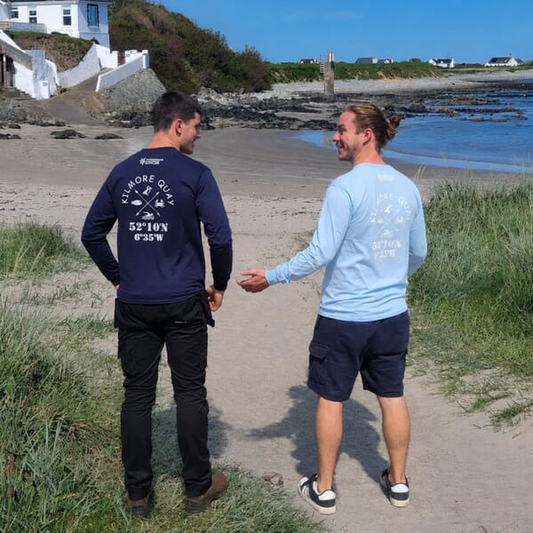 KILMORE QUAY LONG SLEEVE T-SHIRT - UNISEX - ADULT - NAVY BLUE