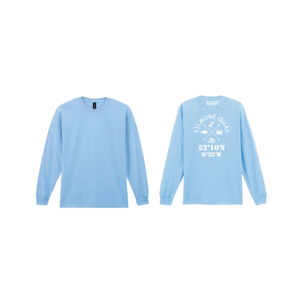 KILMORE QUAY LONG SLEEVE T-SHIRT - UNISEX - ADULT - SKY BLUE