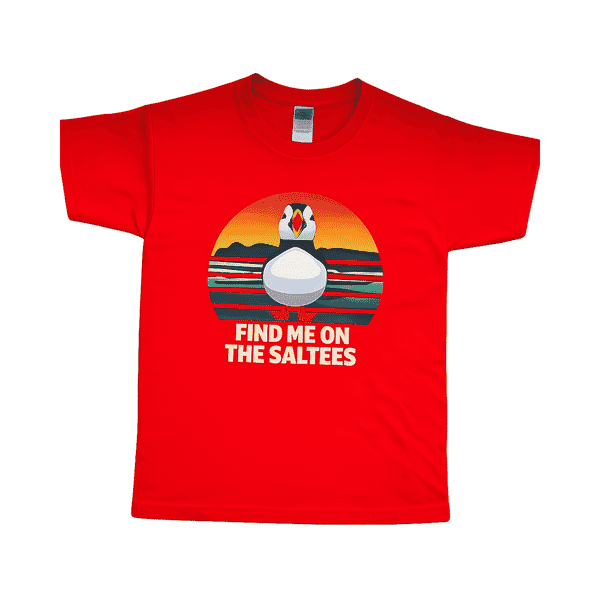 KILMORE QUAY CLOTHING CO. KIDS T-SHIRT - PUFFIN - RED