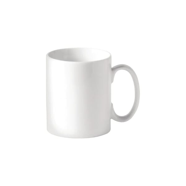 TITAN UTOPIA WHITE STRAIGHT SIDED MUG 12OZ