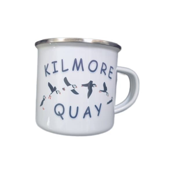 12OZ ENAMEL MUG - PUFFIN PRINT