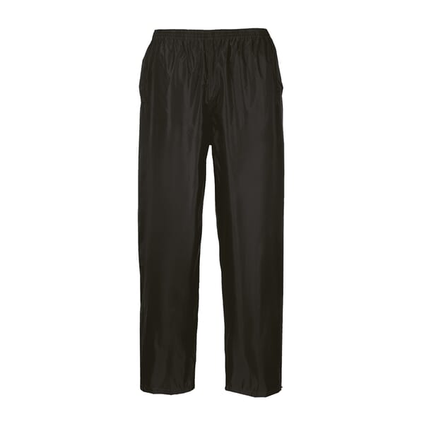 Portwest Classic Waterproof Rain Trousers - Adults - Black