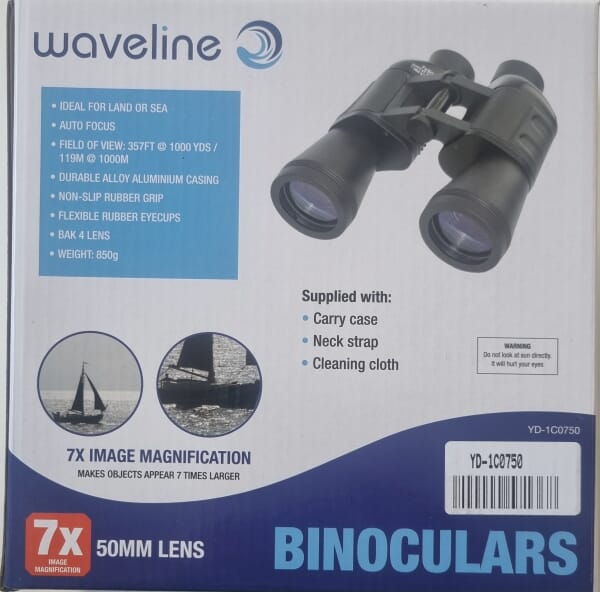 WAVELINE BINOCULARS 7X50 AUTOFOCUS