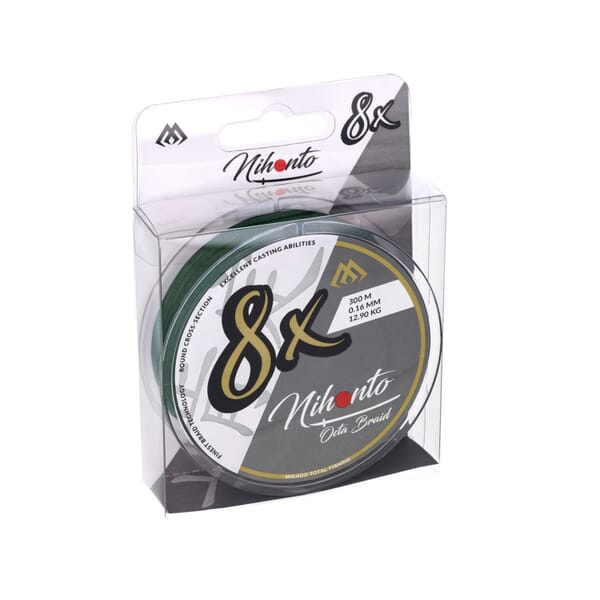MIKADO BRAIDED LINE - NIHONTO OCTA BRAID - GREEN - PER SPOOL