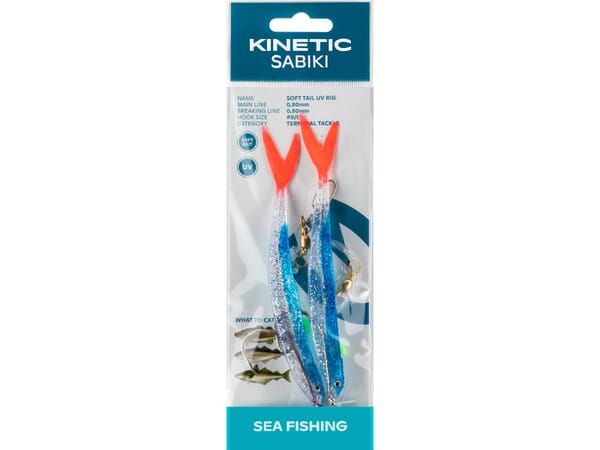 KINETIC SABIKI SOFT TAIL UV RIG #8
