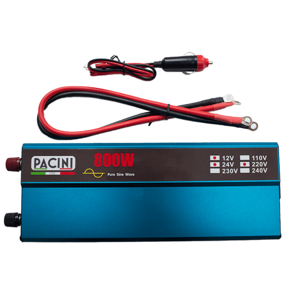 Inverter 800W 12/24V-230V Pure Sine Wave
