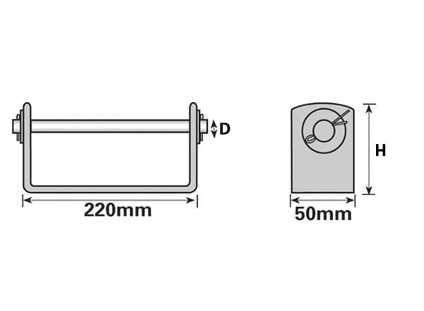 Boat Roller Bracket suitable for Roller MP1730