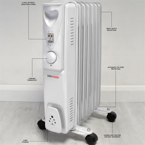 Oil Filled Radiator Heater 1.5KW