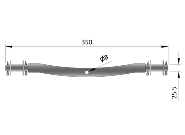 Boat Roller Bracket For Roller MP1714 25.5Mm
