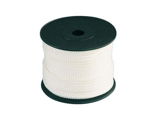 Tiptolest Polyester Braided Rope 4Mm White