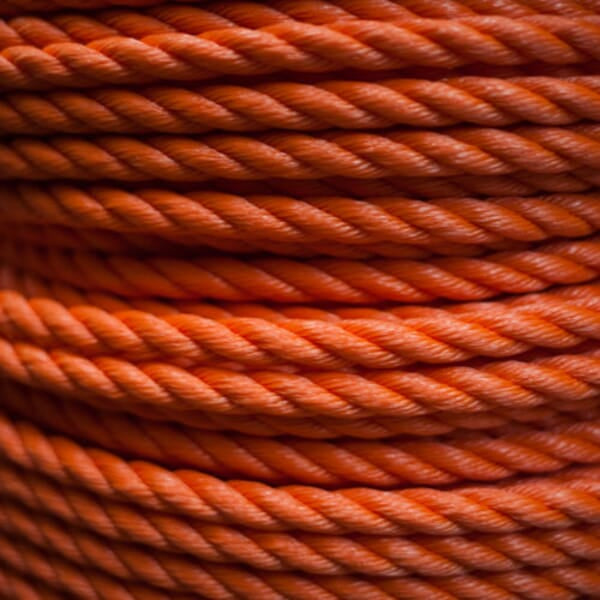 Polyethylene Twisted Orange Rope per Coil or per Metre