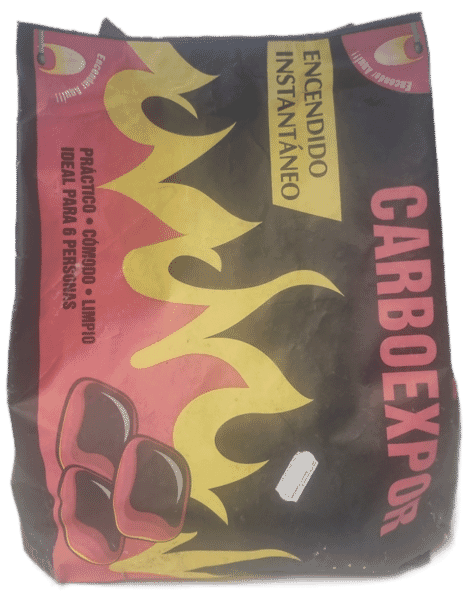 INSTANT CHARCOAL BRIQUETTES 1.4KG BAG