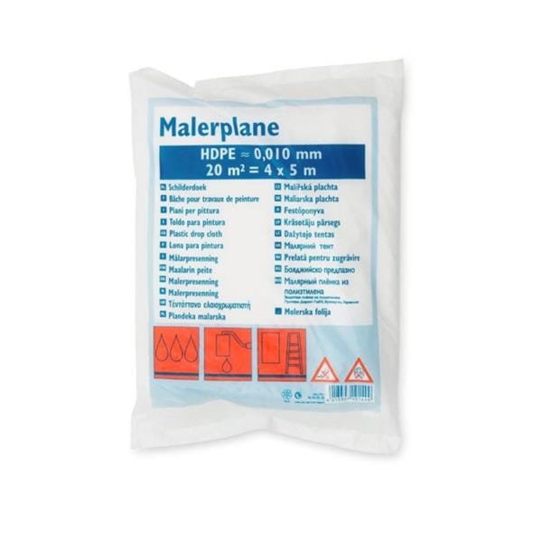 PLASTIC DUST SHEET / DROP CLOTH 4X5M