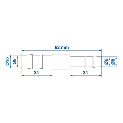 STRAIGHT WATER HOSE REDUCER