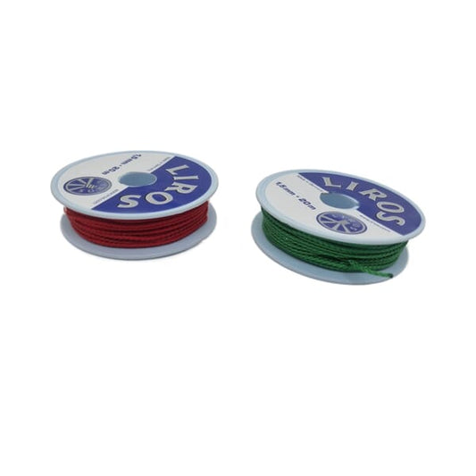 WHIPPING TWINE NO.2 - 1.5MM - 20M - GREEN OR RED