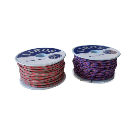 POLY BRAID CORD - ASSORTED COLOURS - 3MM ON 20M SPOOL