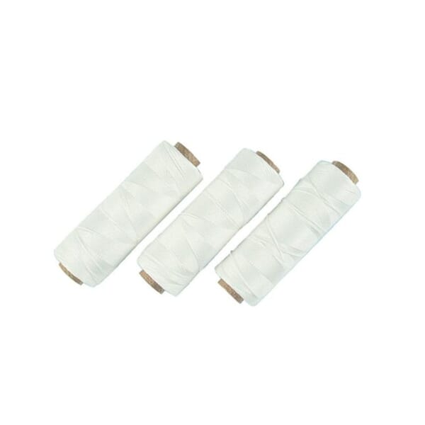 WHIPPING TWINE - TIPTOLON COVERED THREAD - WHITE - 1MM - 220M