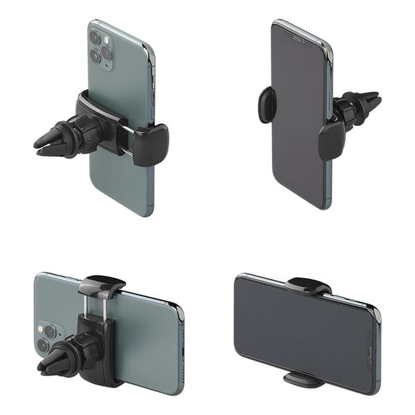 UNIVERSAL PHONE HOLDER WITH SPRING FOR VENTILATION GRILL