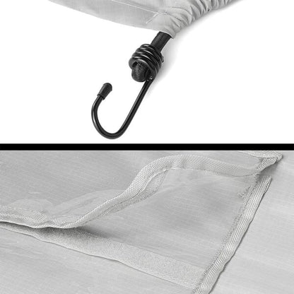 XL BICYCLE COVER FOR 2 BIKES - RIPSTOP MATERIAL - WITH WARNING SIGNAL PLATE COMPARTMENT