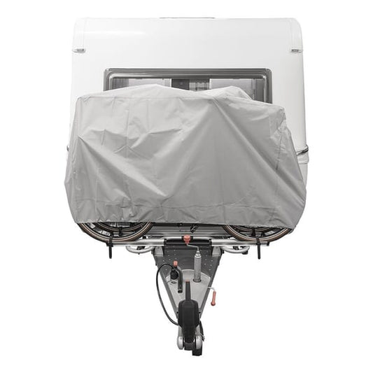 XL BICYCLE COVER FOR 2 BIKES ON DRAWBAR RACK -  RIPSTOP MATERIAL