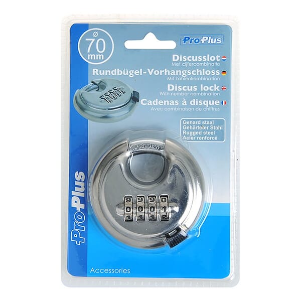 DISCUS LOCK WITH NUMBER COMBINATION