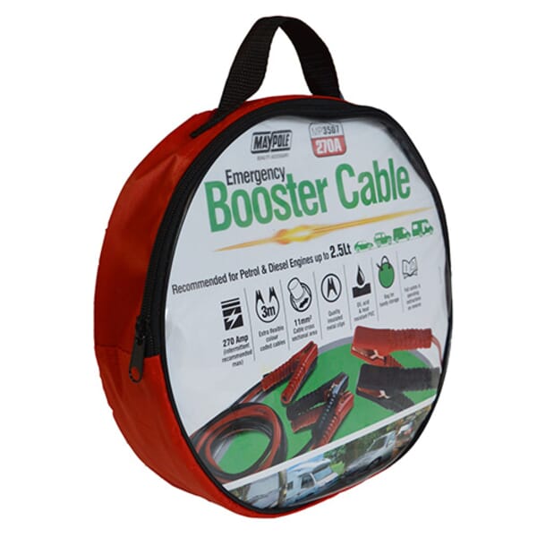 MP3507 11mm² x 2m PVC CCA Emergency Jump Lead