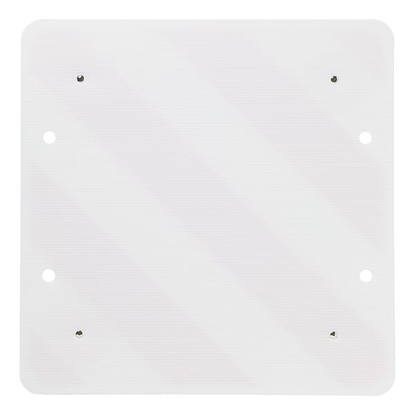 PLASTIC REAR WARNING SIGN WITH REFLECTORS - 50X50CM