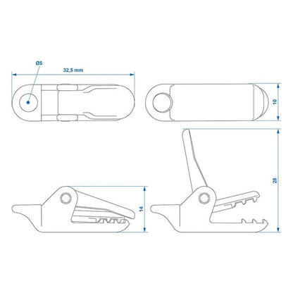 TARP CLIPS 10PCE