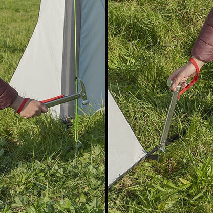 HAMMER WITH TENT PEG PULLER