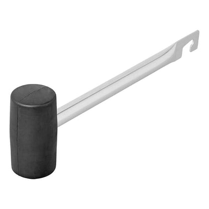 RUBBER HAMMER WITH TENT PEG PULLER