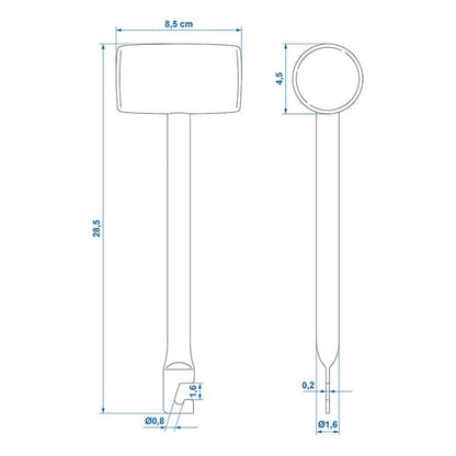 RUBBER HAMMER WITH TENT PEG PULLER