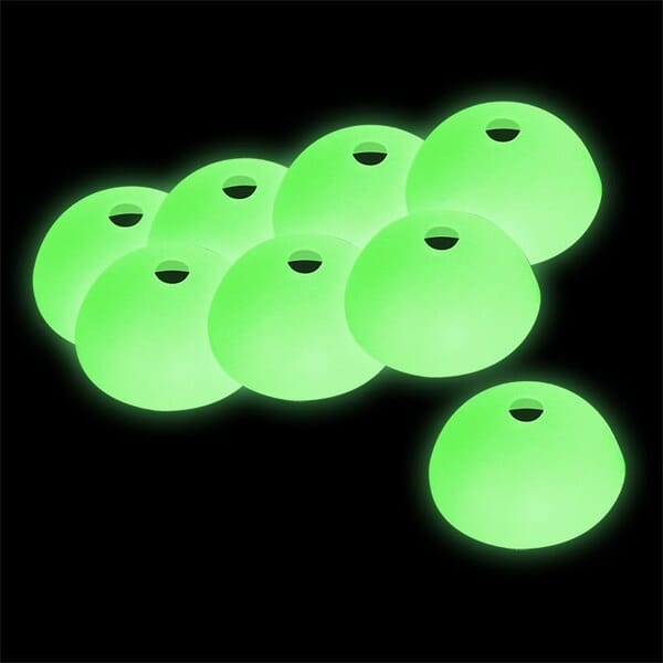 GLOW IN DARK PROTECTIVE CAPS FOR PEGS - 8 PIECE