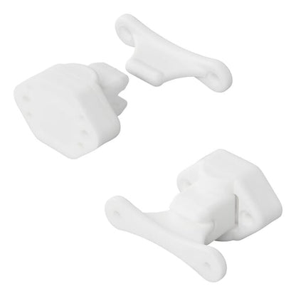 DOOR CATCHER FOR CAMPERVAN / CARAVAN - WHITE HINGED