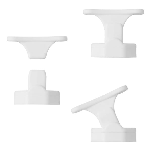 DOOR CATCHER FOR CAMPERVAN / CARAVAN - WHITE HINGED
