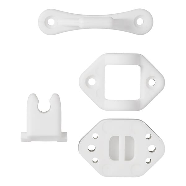 DOOR CATCHER FOR CAMPERVAN / CARAVAN - WHITE HINGED