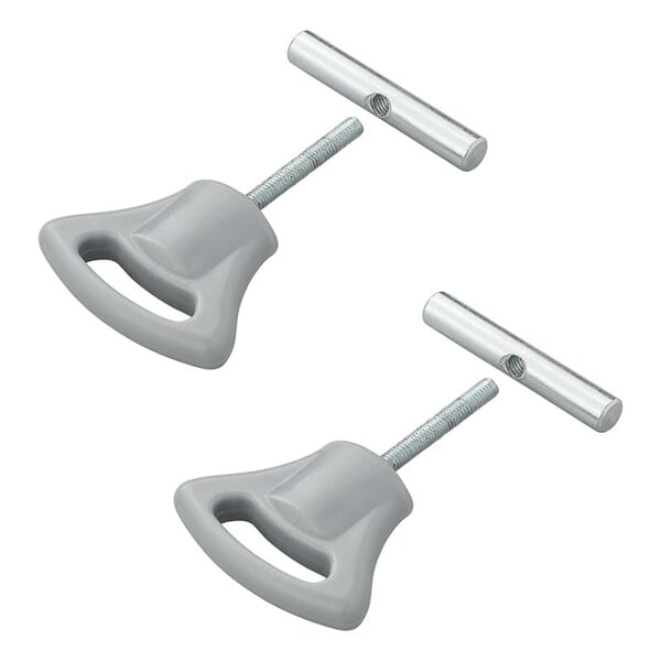 AWNING RAIL STOPPER WITH PLASTIC BUTTON - 5-6MM - 2PIECE SET