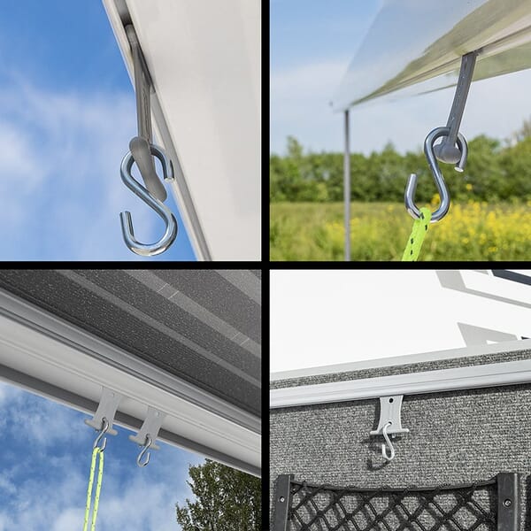 HANGER WITH S-HOOK FOR 5/6MM OR 7/8MM TENT RAIL